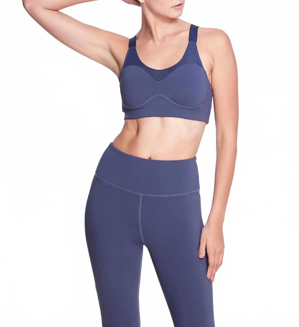 NEW MARCHESA ATHLEISURE olivia bra in navy